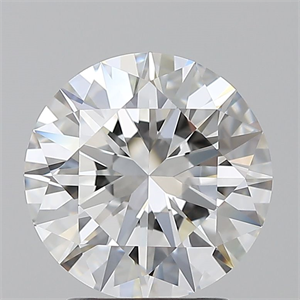 Picture of Natural Diamond 2.50 Carats, Round with Excellent Cut, E Color, VVS1 Clarity and Certified by GIA