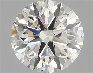 Picture of Natural Diamond 2.70 Carats, Round with Excellent Cut, K Color, SI1 Clarity and Certified by GIA