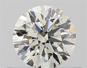 Picture of Natural Diamond 0.44 Carats, Round with Very Good Cut, J Color, VVS1 Clarity and Certified by GIA