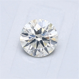 Picture of Natural Diamond 0.57 Carats, Round with Good Cut, J Color, I1 Clarity and Certified by GIA