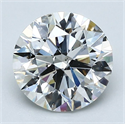 Natural Diamond 2.01 Carats, Round with Excellent Cut, G Color, SI2 Clarity and Certified by GIA