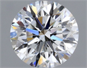 Natural Diamond 0.41 Carats, Round with Excellent Cut, E Color, SI1 Clarity and Certified by GIA