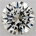 Natural Diamond 0.40 Carats, Round with Excellent Cut, J Color, SI2 Clarity and Certified by GIA