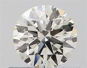 Picture of Natural Diamond 0.50 Carats, Round with Excellent Cut, K Color, VS1 Clarity and Certified by GIA