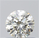 Natural Diamond 0.50 Carats, Round with Excellent Cut, K Color, VVS1 Clarity and Certified by GIA