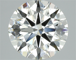 Picture of Natural Diamond 2.01 Carats, Round with Excellent Cut, G Color, VS2 Clarity and Certified by GIA