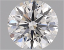 Natural Diamond 0.43 Carats, Round with Excellent Cut, H Color, VS2 Clarity and Certified by GIA