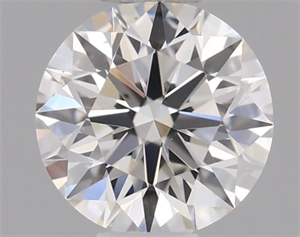 Picture of Natural Diamond 0.43 Carats, Round with Excellent Cut, H Color, VS2 Clarity and Certified by GIA