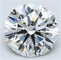 Natural Diamond 4.10 Carats, Round with Excellent Cut, I Color, SI1 Clarity and Certified by GIA