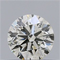 Natural Diamond 0.40 Carats, Round with Excellent Cut, J Color, SI1 Clarity and Certified by IGI