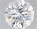 Natural Diamond 1.80 Carats, Round with Excellent Cut, D Color, VS1 Clarity and Certified by GIA