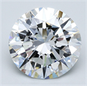 Natural Diamond 6.00 Carats, Round with Excellent Cut, D Color, VVS2 Clarity and Certified by GIA