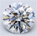 Natural Diamond 3.57 Carats, Round with Excellent Cut, H Color, VS1 Clarity and Certified by GIA