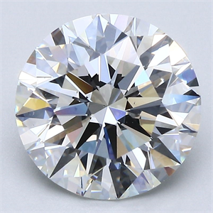 Picture of Natural Diamond 3.57 Carats, Round with Excellent Cut, H Color, VS1 Clarity and Certified by GIA