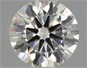 Natural Diamond 0.40 Carats, Round with Excellent Cut, H Color, SI1 Clarity and Certified by IGI