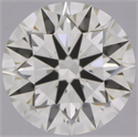 Natural Diamond 0.41 Carats, Round with Excellent Cut, K Color, IF Clarity and Certified by GIA