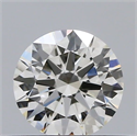 Natural Diamond 0.40 Carats, Round with Excellent Cut, J Color, VS1 Clarity and Certified by GIA