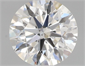 Natural Diamond 0.42 Carats, Round with Excellent Cut, G Color, SI1 Clarity and Certified by GIA