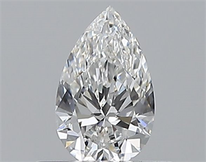 Picture of Natural Diamond 0.40 Carats, Pear with  Cut, F Color, VVS1 Clarity and Certified by GIA