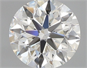 Natural Diamond 0.42 Carats, Round with Excellent Cut, H Color, VS2 Clarity and Certified by GIA