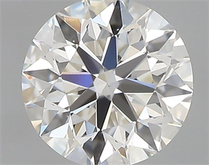 Picture of Natural Diamond 0.42 Carats, Round with Excellent Cut, H Color, VS2 Clarity and Certified by GIA