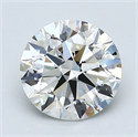 Natural Diamond 1.90 Carats, Round with Excellent Cut, I Color, VS1 Clarity and Certified by GIA