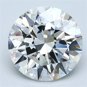 Picture of Natural Diamond 3.01 Carats, Round with Excellent Cut, G Color, VVS2 Clarity and Certified by GIA