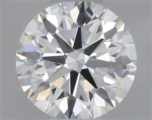 Picture of Natural Diamond 0.40 Carats, Round with Excellent Cut, J Color, VVS2 Clarity and Certified by GIA