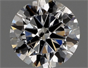 Natural Diamond 0.42 Carats, Round with Excellent Cut, D Color, SI2 Clarity and Certified by IGI