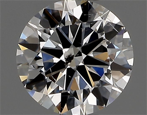 Picture of Natural Diamond 0.42 Carats, Round with Excellent Cut, D Color, SI2 Clarity and Certified by IGI