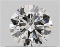 Natural Diamond 0.40 Carats, Round with Very Good Cut, H Color, SI1 Clarity and Certified by GIA