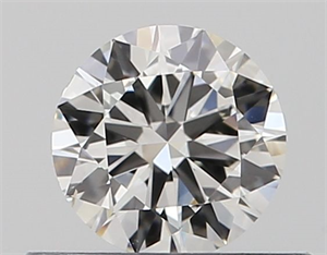 Picture of Natural Diamond 0.40 Carats, Round with Very Good Cut, H Color, SI1 Clarity and Certified by GIA