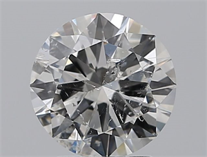 Picture of Natural Diamond 2.01 Carats, Round with Very Good Cut, H Color, SI2 Clarity and Certified by GIA