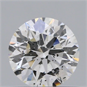 Natural Diamond 0.60 Carats, Round with Excellent Cut, F Color, I1 Clarity and Certified by GIA