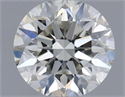 Natural Diamond 0.52 Carats, Round with Excellent Cut, H Color, SI1 Clarity and Certified by IGI