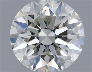 Picture of Natural Diamond 0.52 Carats, Round with Excellent Cut, H Color, SI1 Clarity and Certified by IGI