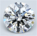 Natural Diamond 3.02 Carats, Round with Excellent Cut, F Color, VVS2 Clarity and Certified by GIA