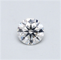 Natural Diamond 0.42 Carats, Round with Very Good Cut, F Color, SI2 Clarity and Certified by GIA