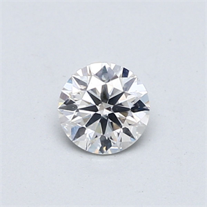 Picture of Natural Diamond 0.42 Carats, Round with Very Good Cut, F Color, SI2 Clarity and Certified by GIA