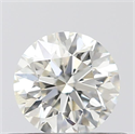 Natural Diamond 0.41 Carats, Round with Excellent Cut, J Color, SI2 Clarity and Certified by GIA