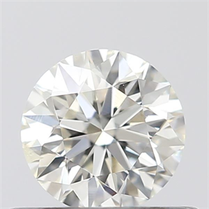 Picture of Natural Diamond 0.41 Carats, Round with Excellent Cut, J Color, SI2 Clarity and Certified by GIA