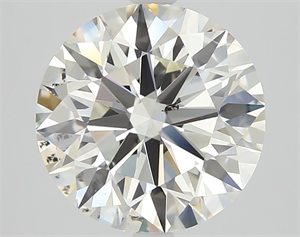 Picture of Natural Diamond 3.04 Carats, Round with Excellent Cut, K Color, SI1 Clarity and Certified by GIA