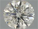 Natural Diamond 0.40 Carats, Round with Excellent Cut, I Color, I1 Clarity and Certified by IGI