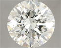 Natural Diamond 6.01 Carats, Round with Excellent Cut, K Color, VS2 Clarity and Certified by GIA