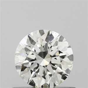 Picture of Natural Diamond 0.56 Carats, Round with Excellent Cut, J Color, SI1 Clarity and Certified by GIA