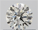 Natural Diamond 0.40 Carats, Round with Excellent Cut, K Color, VVS2 Clarity and Certified by GIA