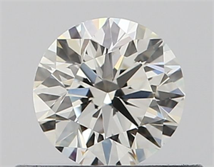 Picture of Natural Diamond 0.40 Carats, Round with Excellent Cut, K Color, VVS2 Clarity and Certified by GIA