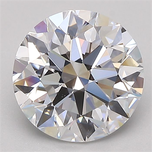 Picture of Natural Diamond 2.41 Carats, Round with Excellent Cut, D Color, VS2 Clarity and Certified by GIA