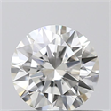 Natural Diamond 0.44 Carats, Round with Excellent Cut, H Color, VVS1 Clarity and Certified by GIA