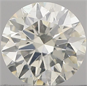 Natural Diamond 0.51 Carats, Round with Excellent Cut, I Color, SI2 Clarity and Certified by IGI